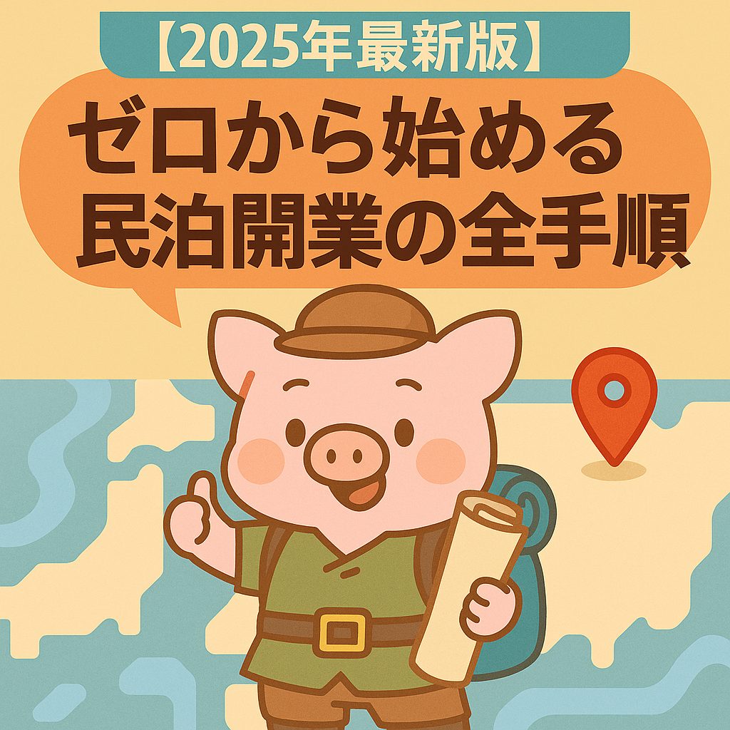 【2025年最新版】ゼロから始める民泊開業の全手順|必要な許可・費用・物件選びをわかりやすく解説